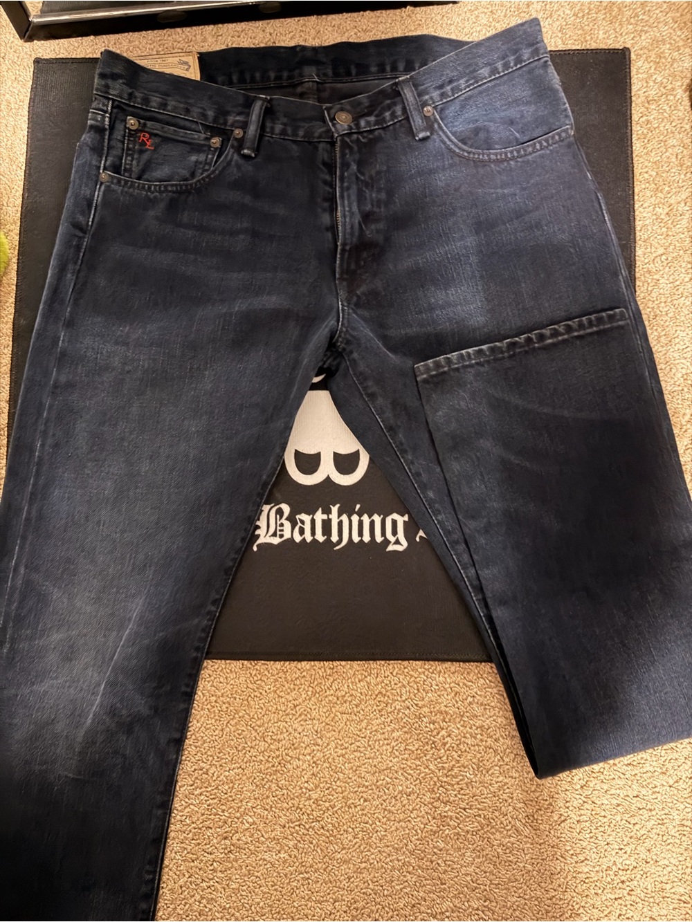 Ralph Lauren Dark Blue Slim Straight Jeans